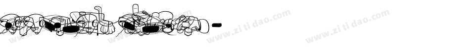 Sauna Dingbats Background字体转换